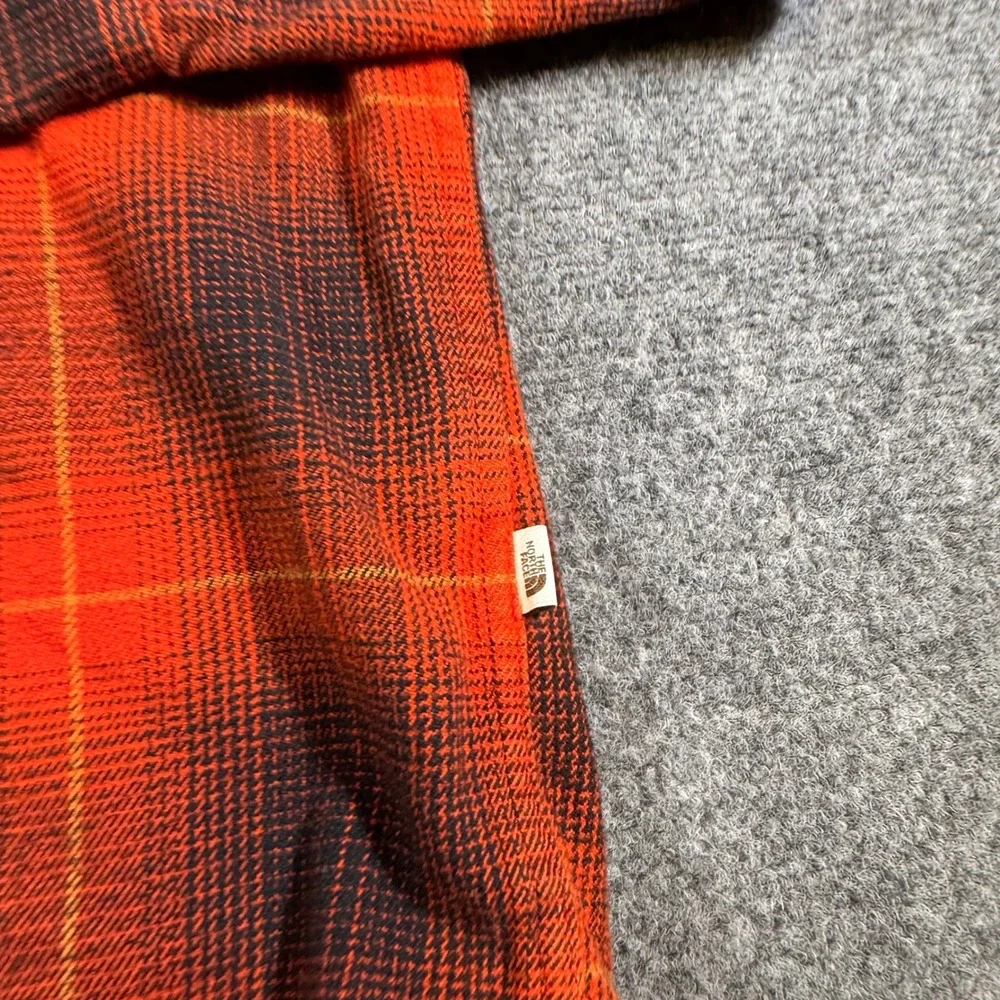 The North Face Arroyo Flannel Shirt Mens XL Red Plaid Long Sleeve Heavyweight